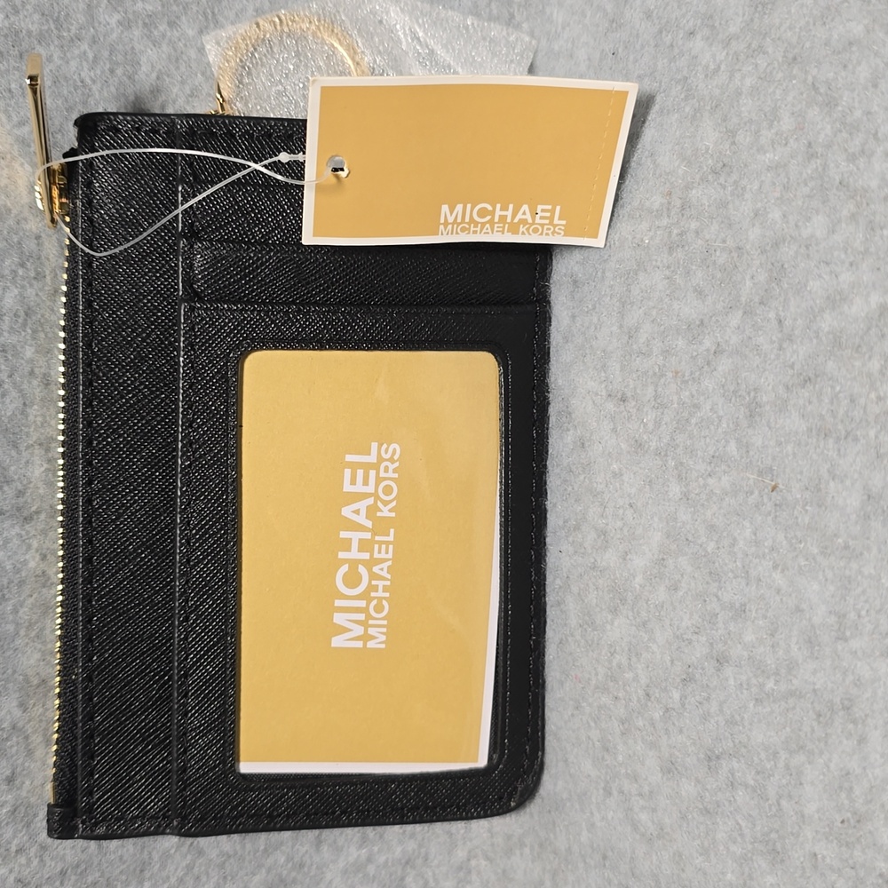 Michael Kors Leather Jet Set Travel Coinpouch/Card Case NWT - Picture 2 of 7